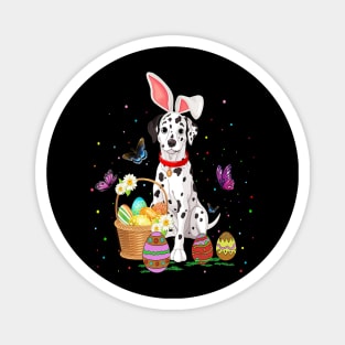 Easter Day Dalmatian Dog Magnet